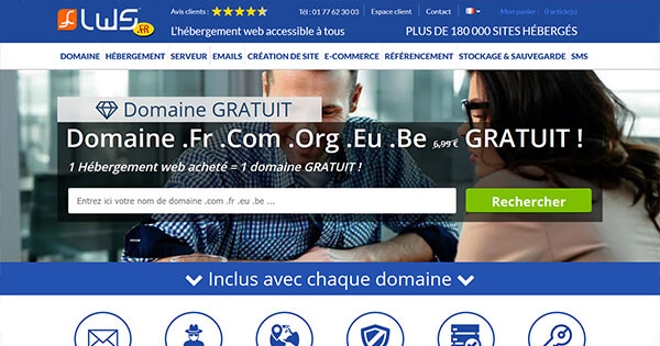 Nom de domaine gratuit LWS