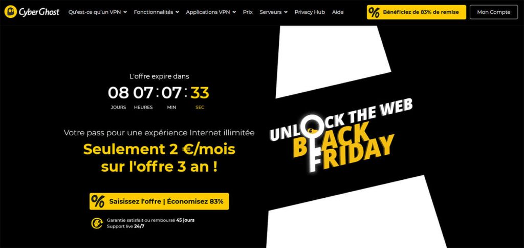 Promotion Black Friday CyberGhost