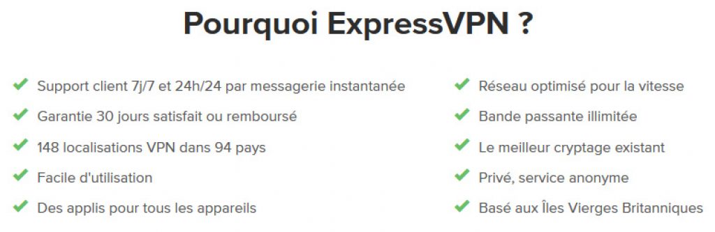 Pourquoi ExpressVPN